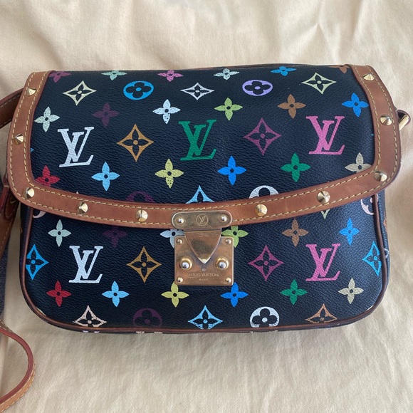 LOUIS VUITTON Monogram Multicolor Sologne Black - Picture 2 of 16